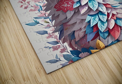 floral cat artvi puzzle