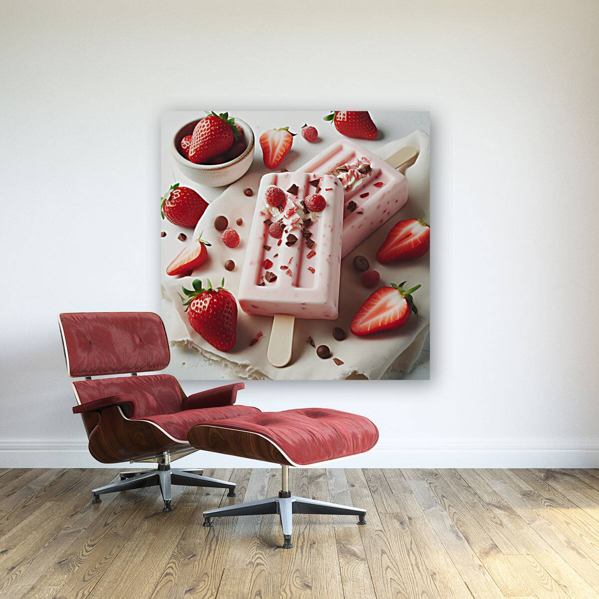 Strawberry pineapple ice cream 11 Reproduction