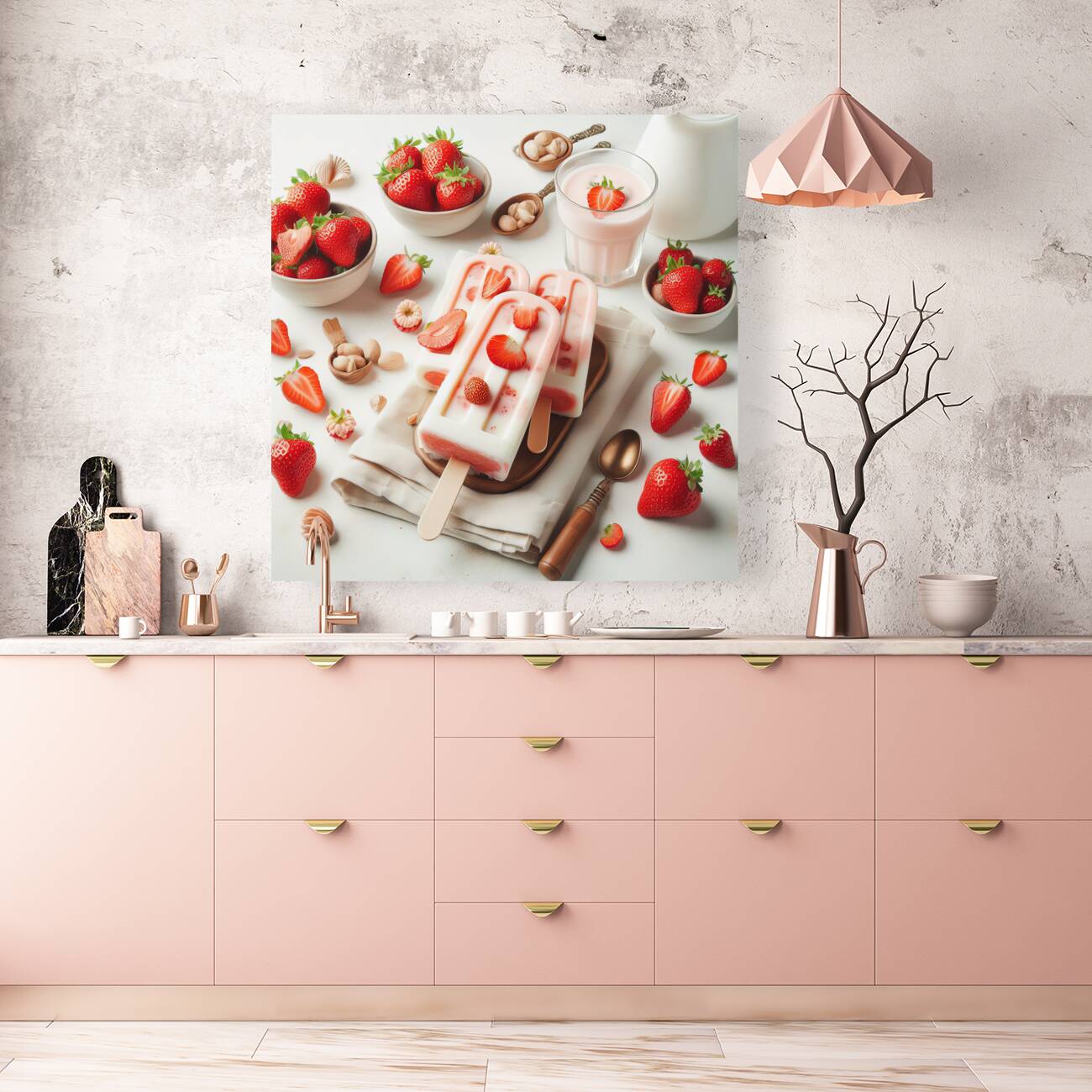 Strawberry pineapple ice cream 13 Reproduction