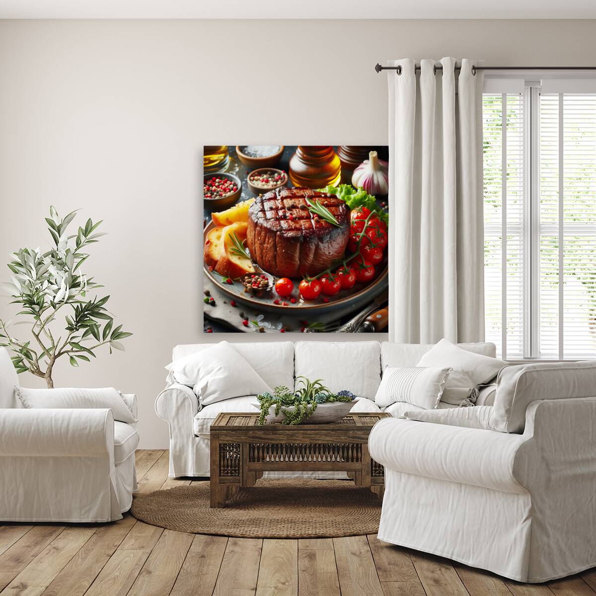 Beef fillet with vegetable garnish 5 Reproduction