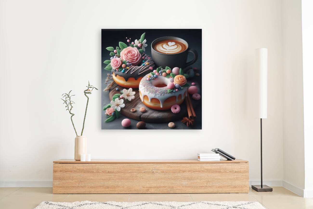 Donuts decorated with topping pastry decoration 7 Reproduction