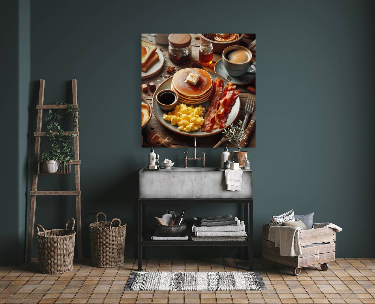 American breakfast 2 Reproduction