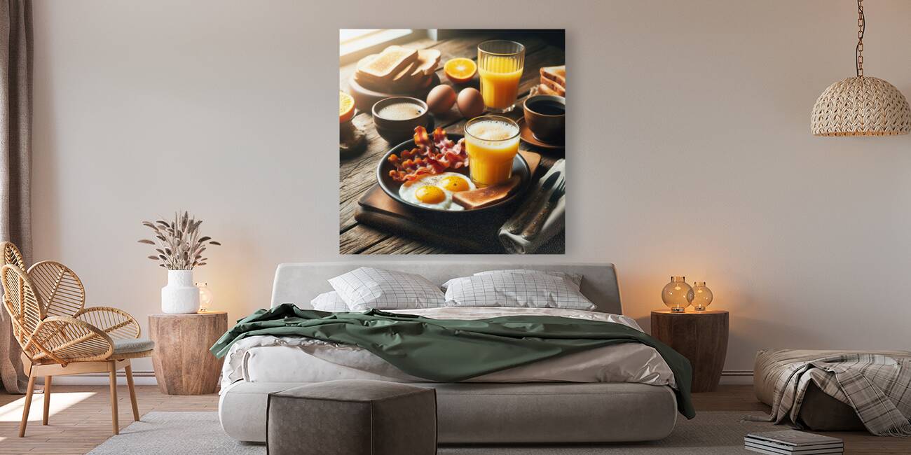 American breakfast 13 Reproduction