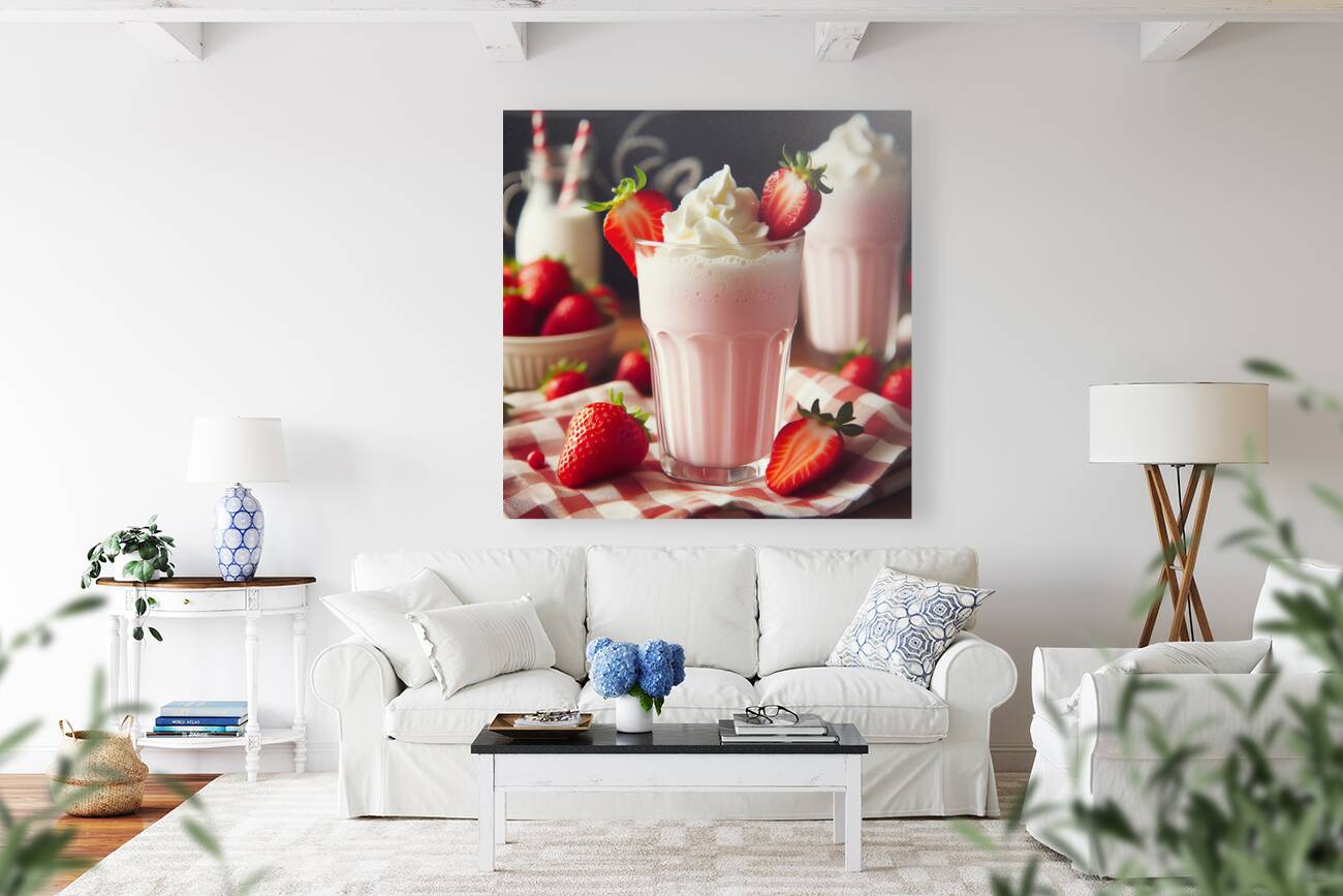Strawberry milkshake 25 Reproduction