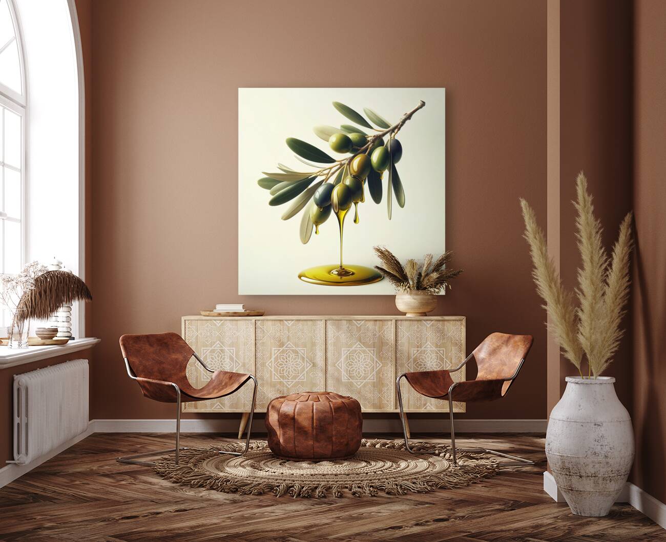 Olive oil on branch food 7 Reproduction