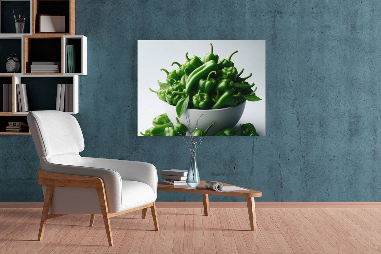 Red green yellow peppers food 14 Reproduction