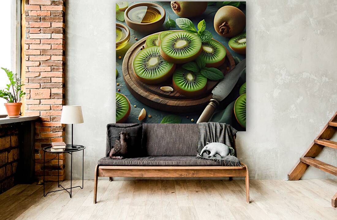 404 green slices of kiwi . background or wallpape Reproduction