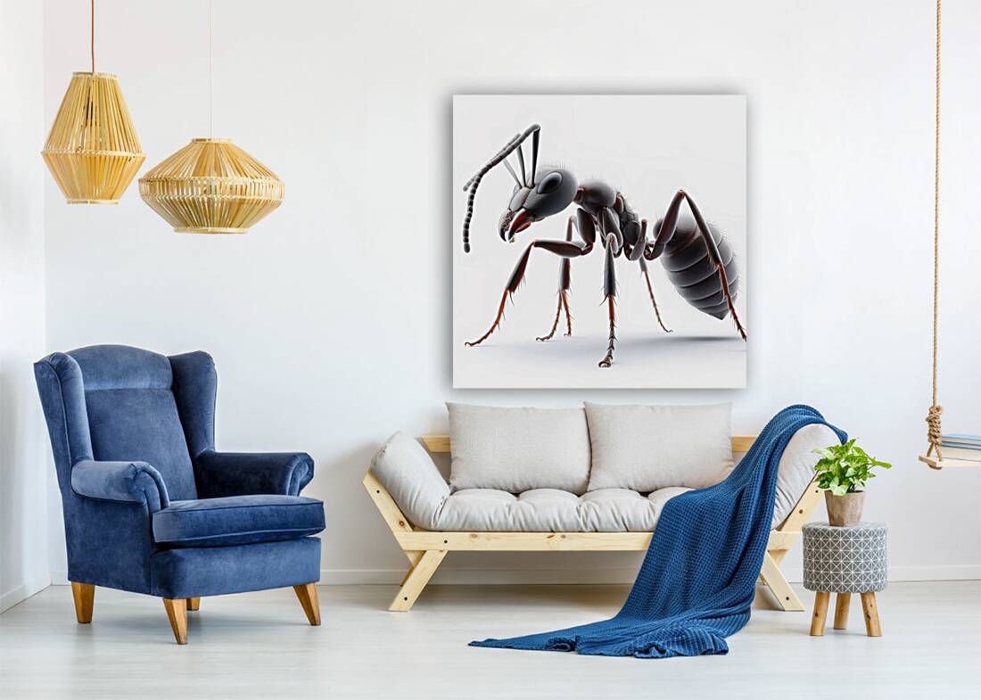 506 Ant white background Reproduction