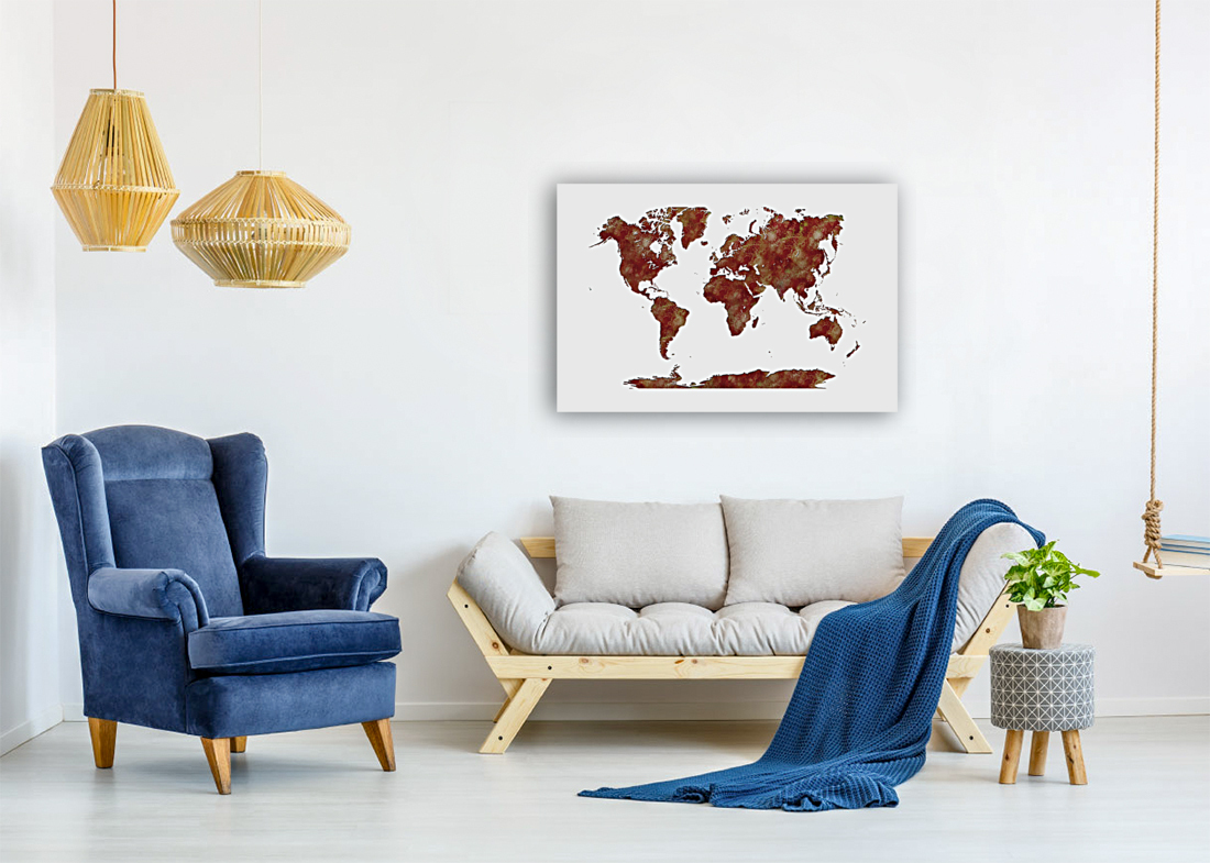 World map Reproduction