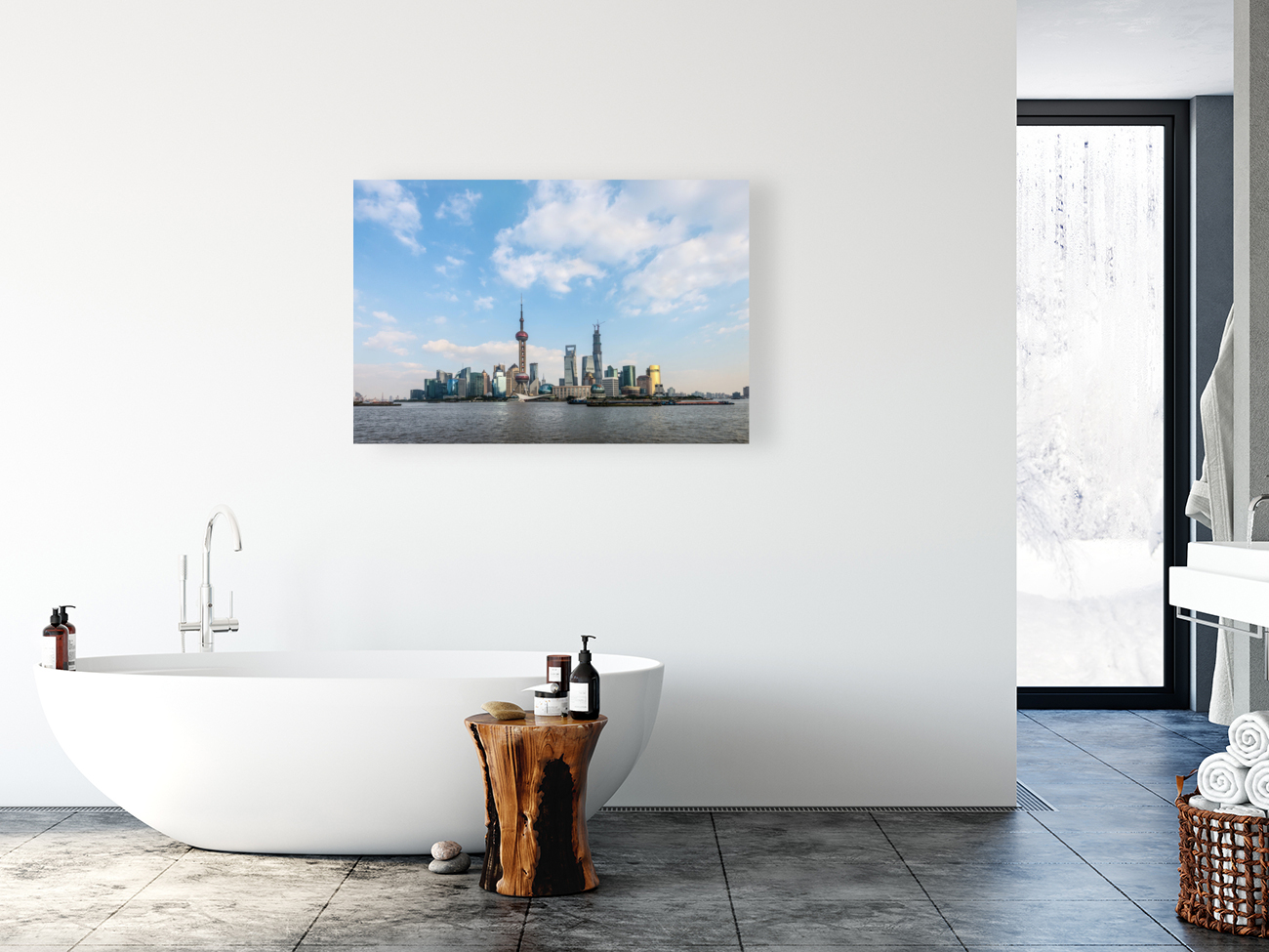  shanghai skyline Reproduction