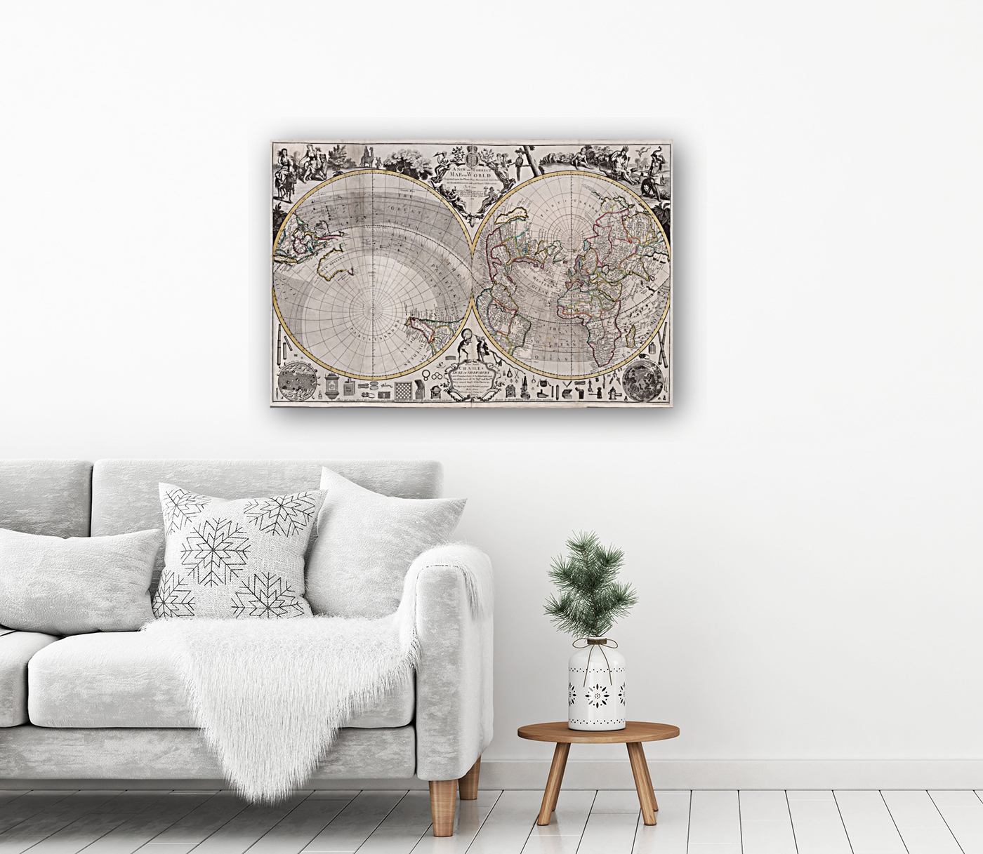 1526 maps old map 4 Reproduction