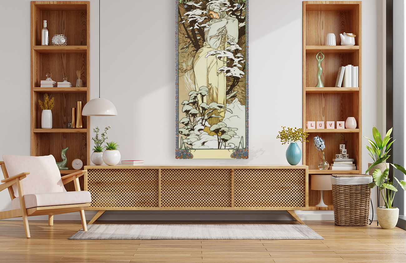 2599 Alphonse Mucha Winter Reproduction
