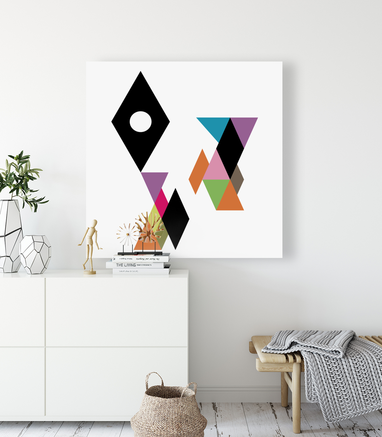 4396 abstract geometric Reproduction