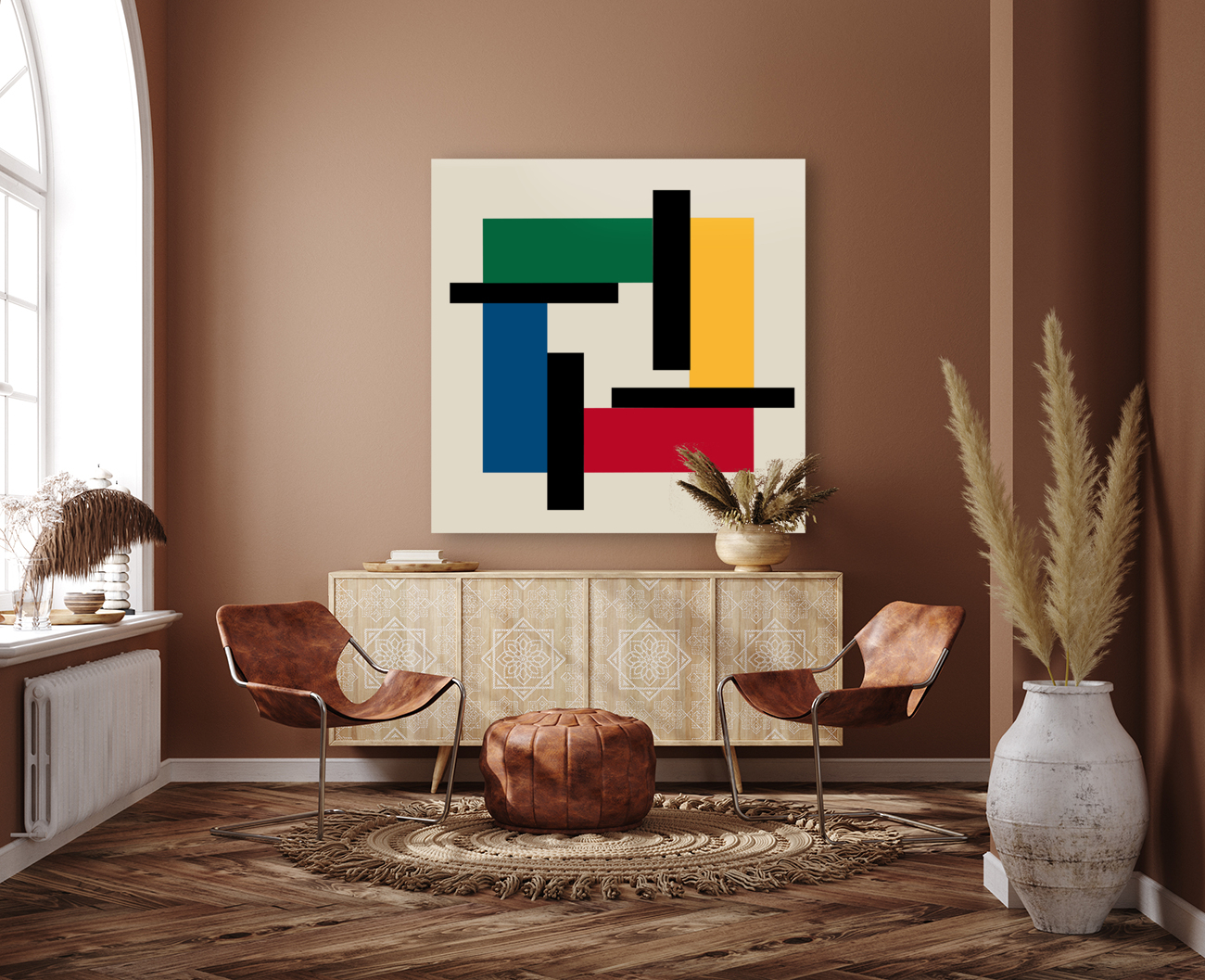 4402 abstract geometric Reproduction