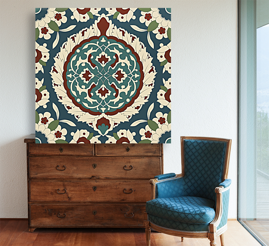 8672 Arabesque seamless pattern 01 Reproduction