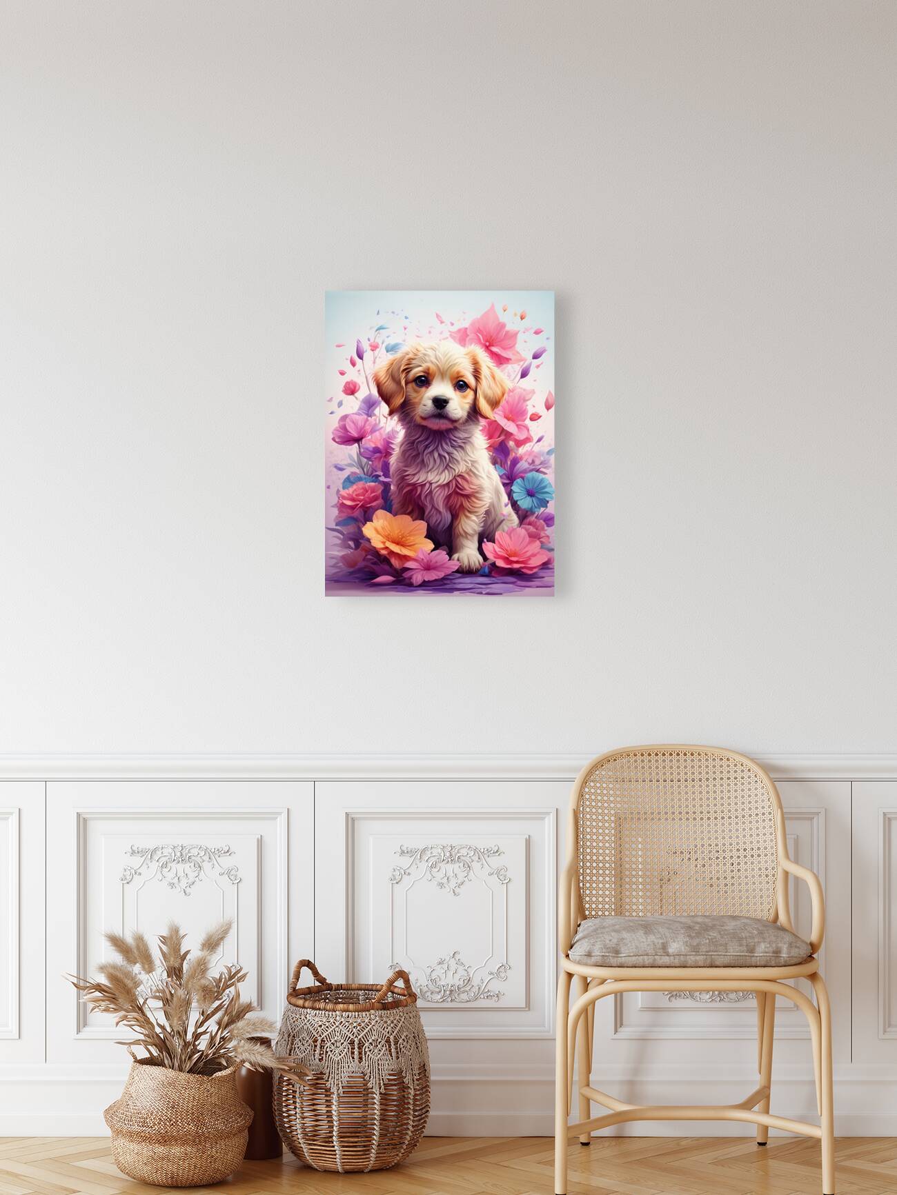 floral dog Reproduction