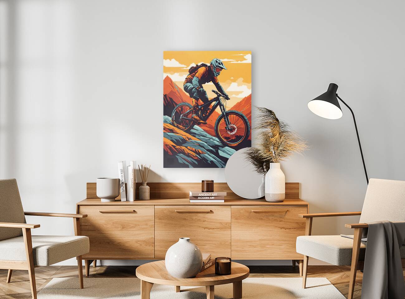 I descend on a vintage mtb Reproduction