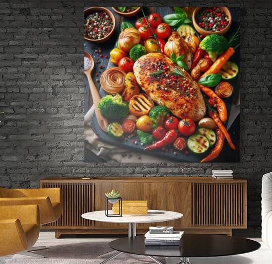 chicken fillet with vegetables vegetable garnish  1715376498.7751 by artvi