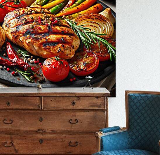 chicken fillet with vegetables vegetable garnish  1715376494.6907 by artvi