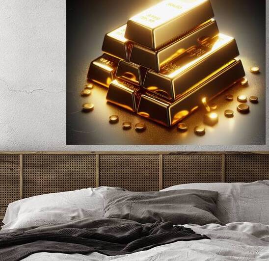 Gold bullion 5 Reproduction