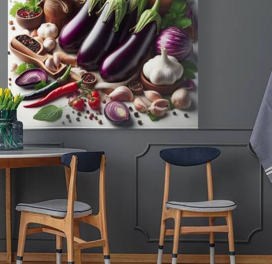 Frsh organic eggplant 8 by artvi