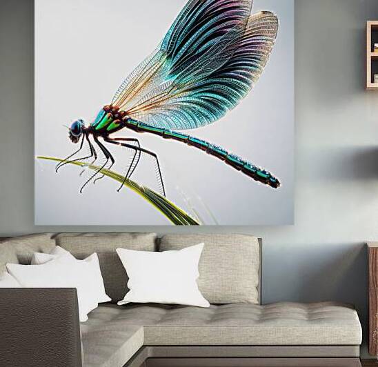 Dragonfly isolated on white 7 by artvi