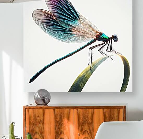 Dragonfly isolated on white 8 by artvi