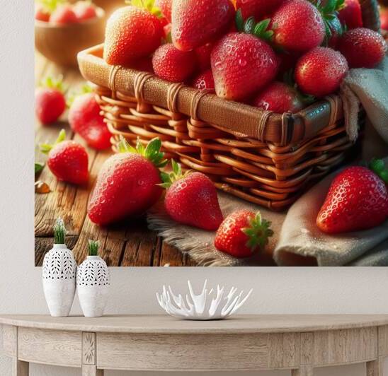 Strawberries studio lighting 2 Reproduction