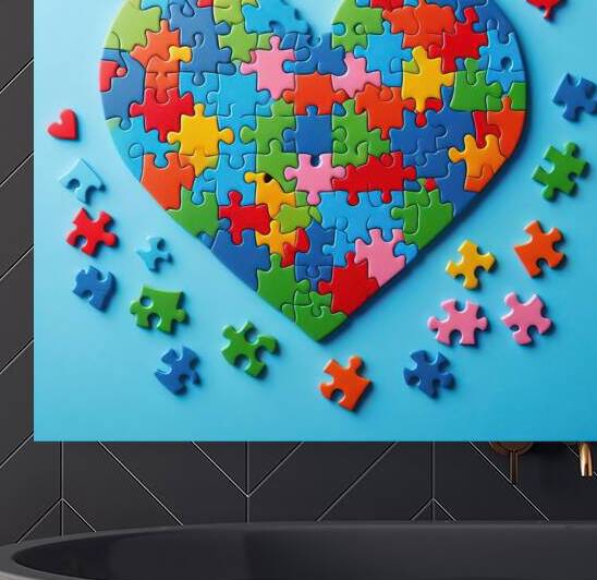 339 Colorful puzzles are assembled in the shape o by artvi