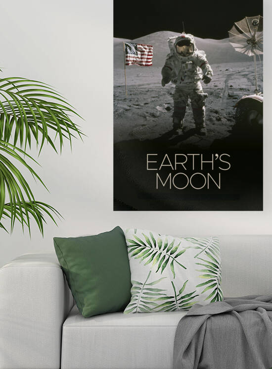 Earth moon-Nasa poster by artvi