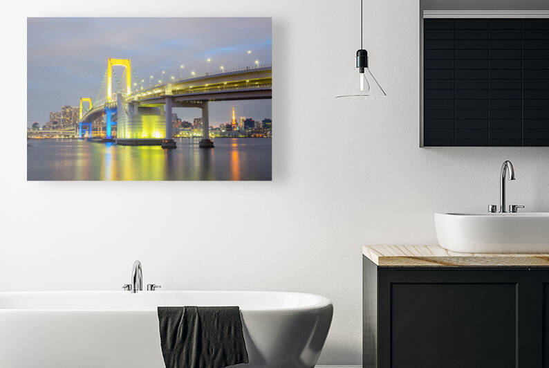 7437867 rainbow bridge tokyo japan by artvi