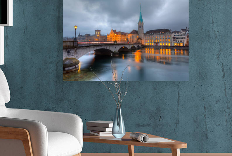 zurich at dusk by artvi