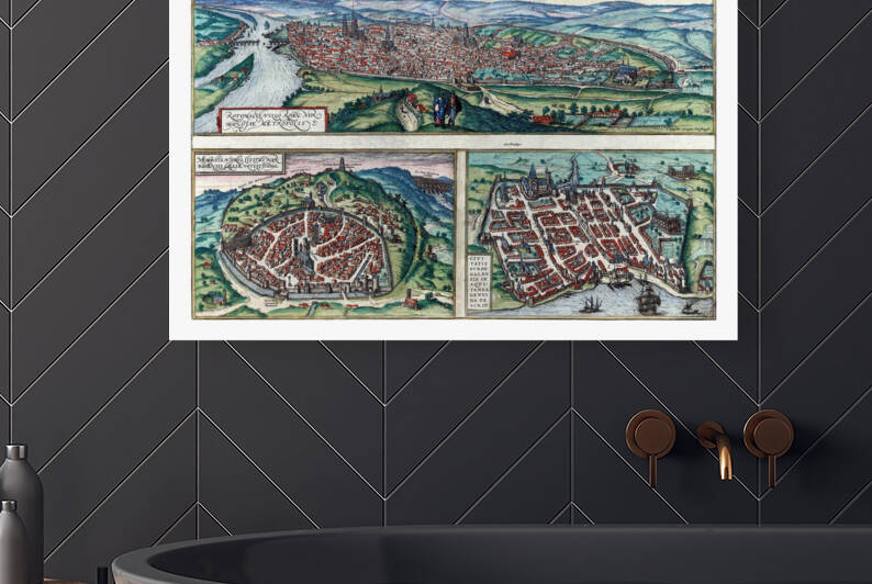 1526 maps old map 15 Reproduction