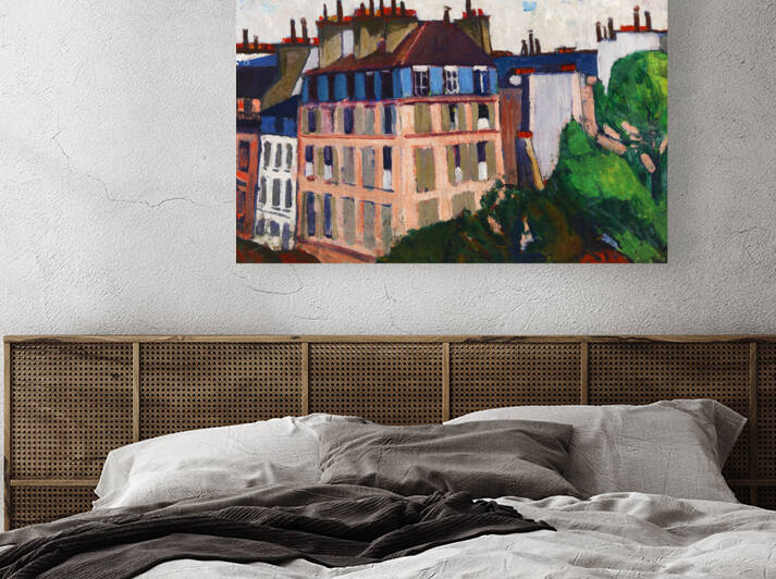 3691 Rooftops Paris 1909 1912 painting in high re by artvi
