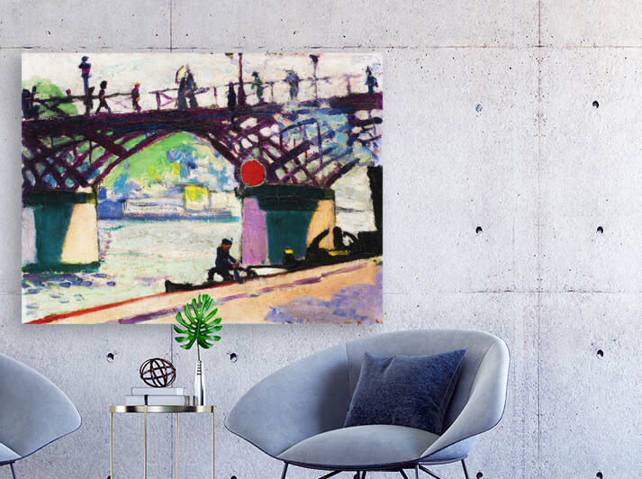 3694 Pont des Arts painting in high resolution by by artvi