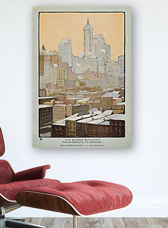 3722 The Singer Building from Brooklyn Bridge Lov by artvi