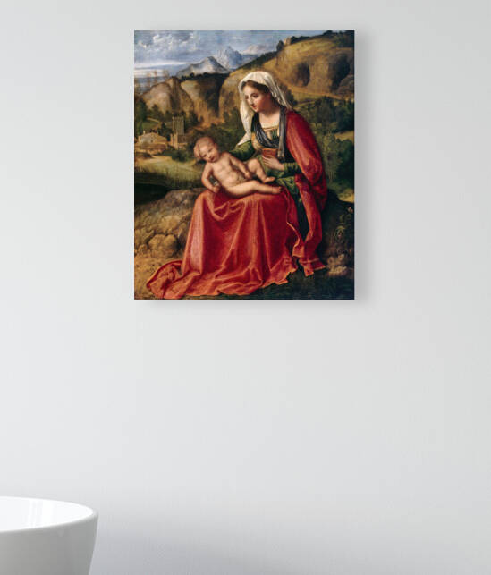 5556 Giorgione The Virgin and Child in a Landscap by artvi