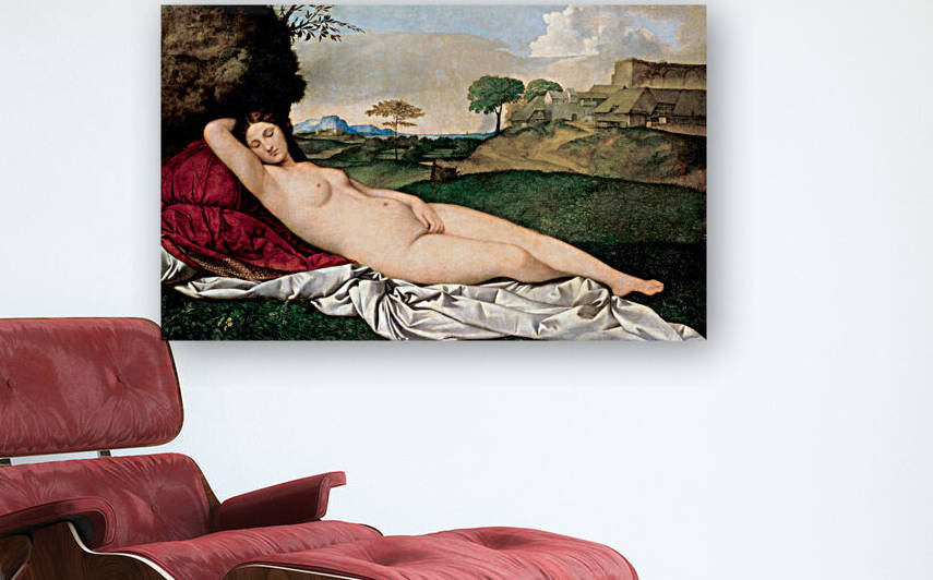5563 Giorgione Sleeping Venus 1508 famous paintin by artvi