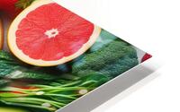Health food for fitness concept with fruit vegeta HD Metal print