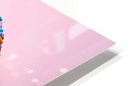 assorted donuts with chocolate frosted pink glaze HD Metal print