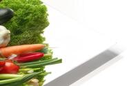Basket with various fresh vegetables 2 HD Metal print