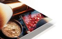109 Close Up View of Makeup Brushes with a Variet HD Metal print