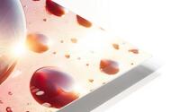285 drops on red surface HD Metal print