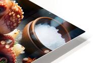 316 octopus cooked on white rock roasted octopus HD Metal print
