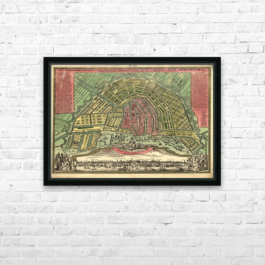 1423 philadelphia map maps old map 5 by artvi Wall Art