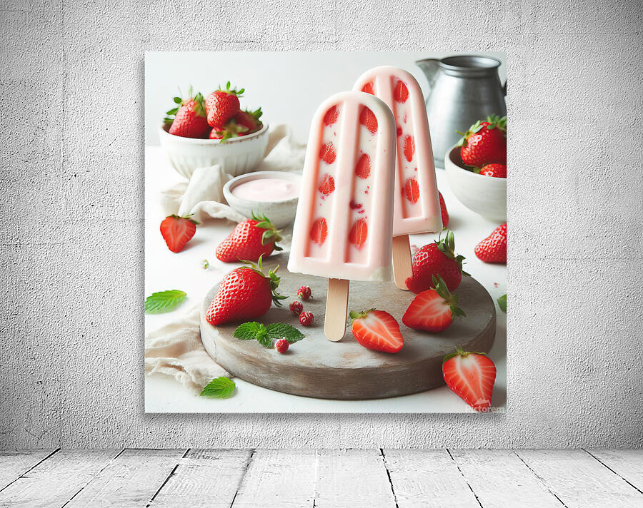 Strawberry pineapple ice cream 18 Wall Preview