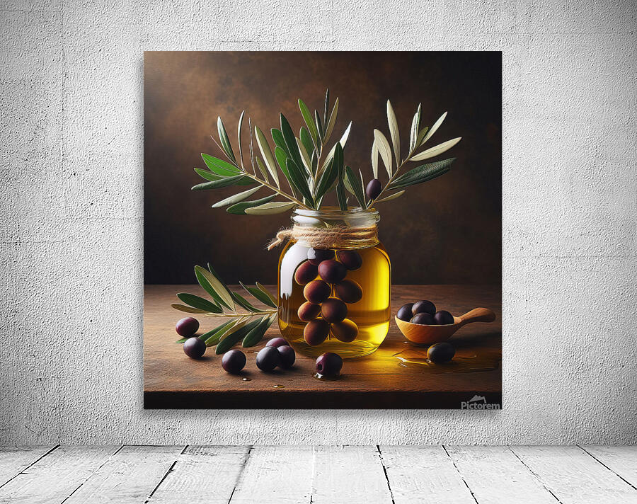 olive oil olives still life 10 Wall Preview