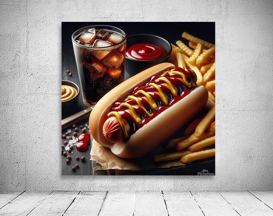 hot dog fast fat american meat food sausage hot b 1714338577.824 Wall Preview
