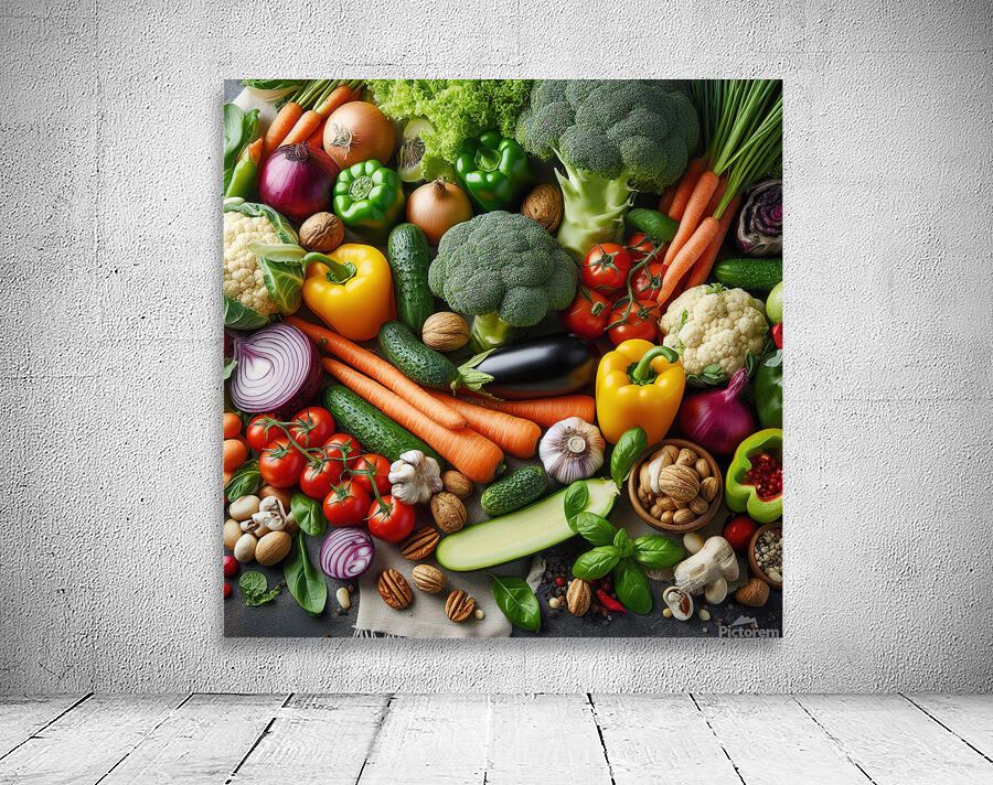 Health food for fitness concept with fruit vegeta 1714505630.1634 Wall Preview