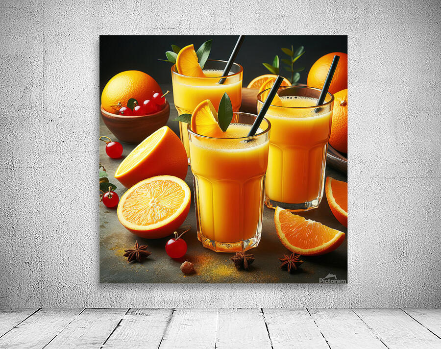 natural orange juice food 7 Wall Preview